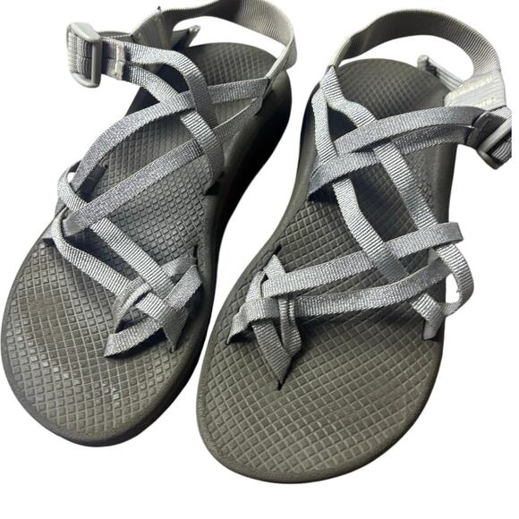 Chaco Performance Hiking Sandals Gray Adjustable Strap Women’s 7 EUR 38 - Picture 1 of 6